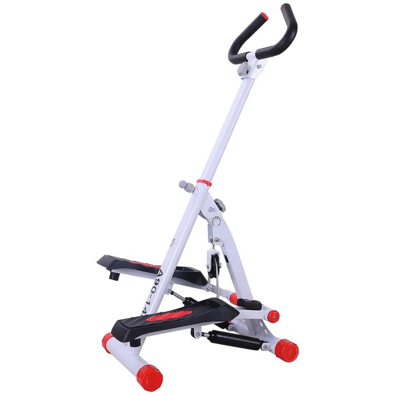 Adjustable Foldable Step Machine with LCD Display - Blue Stepper for Home Gym