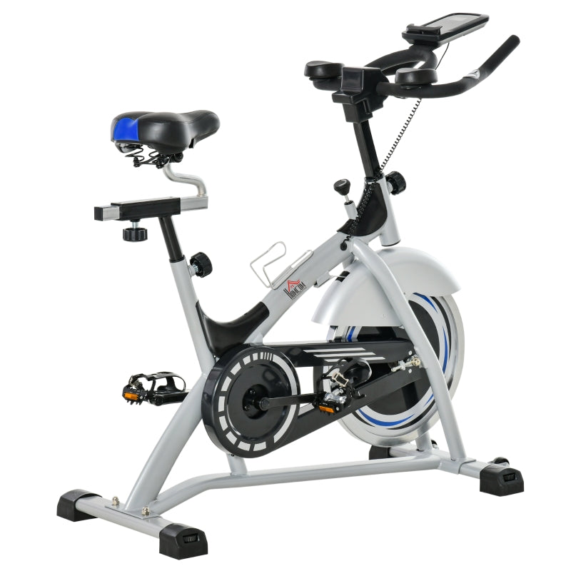 Black Indoor Cycling Exercise Bike with LCD Monitor