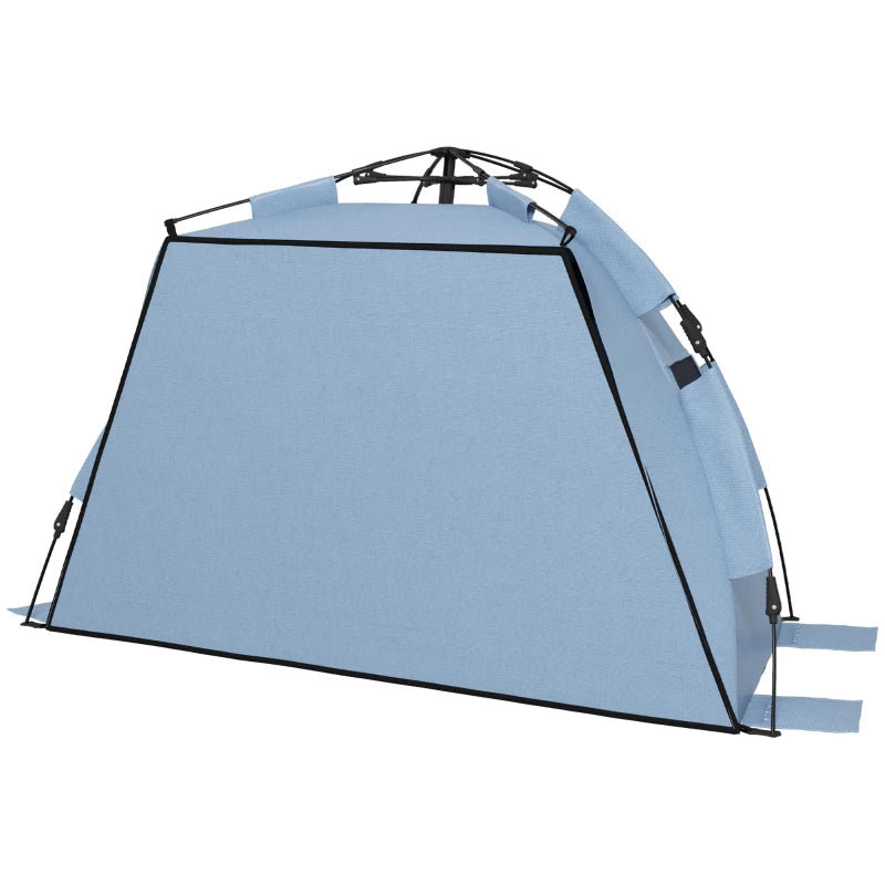 Light Blue Pop Up Beach Tent for 2-3 People with Sun Protection and Carry Bag