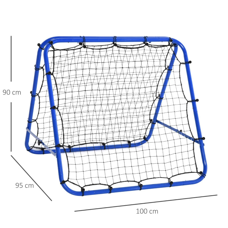 Adjustable Double-Sided Football Rebounder Net, Green