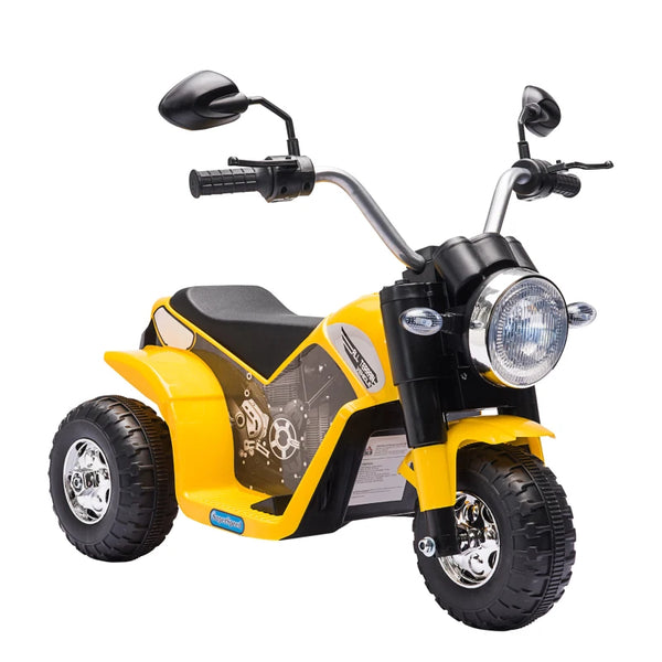 Yellow 3-Wheel Electric Kids Motorbike Toy 18-36 Months