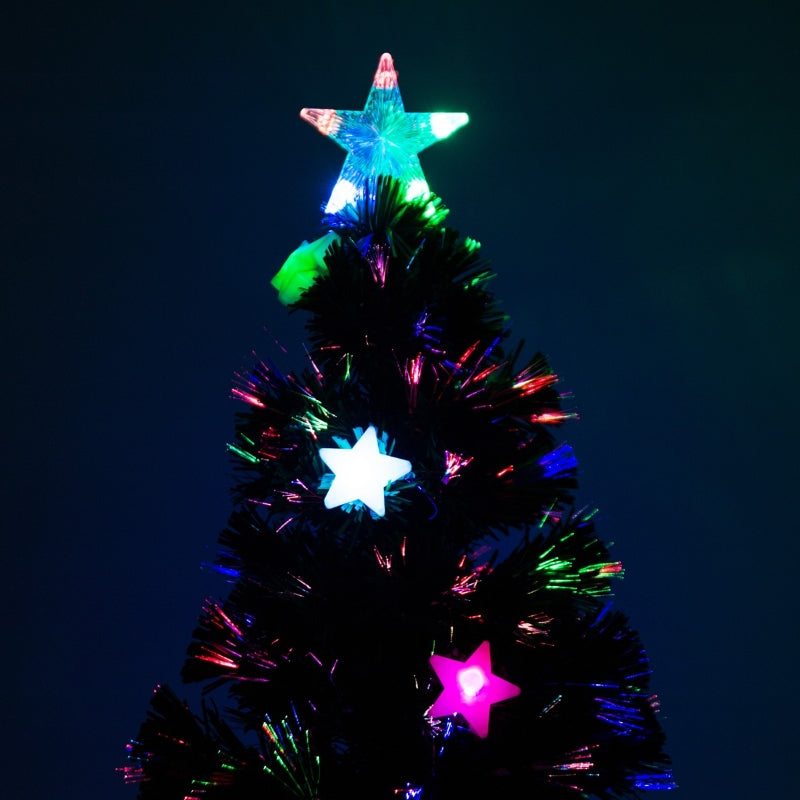 5FT Green Fibre Optic Christmas Tree with LED Lights