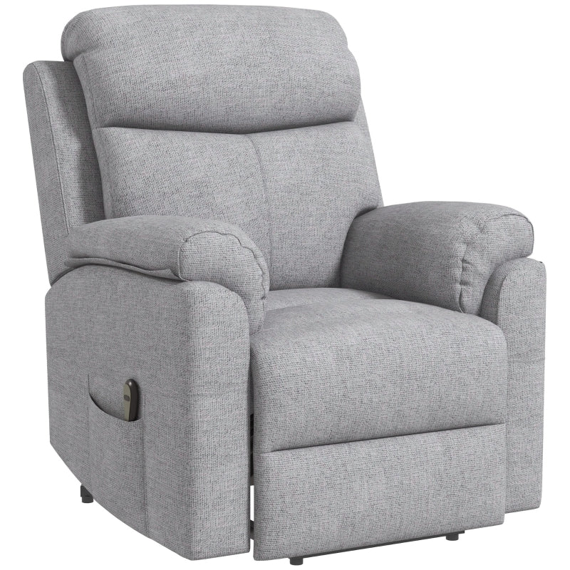 Grey Electric Power Lift Recliner Chair with Massage for Elderly