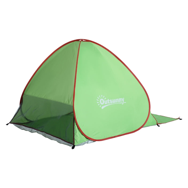 Portable Beach Camping Tent - Blue UV Protection Sun Shelter