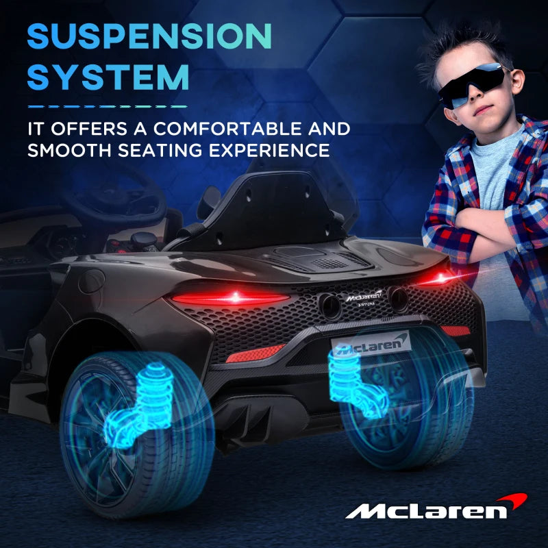 Black Kids Electric Ride-On Car with Remote Control