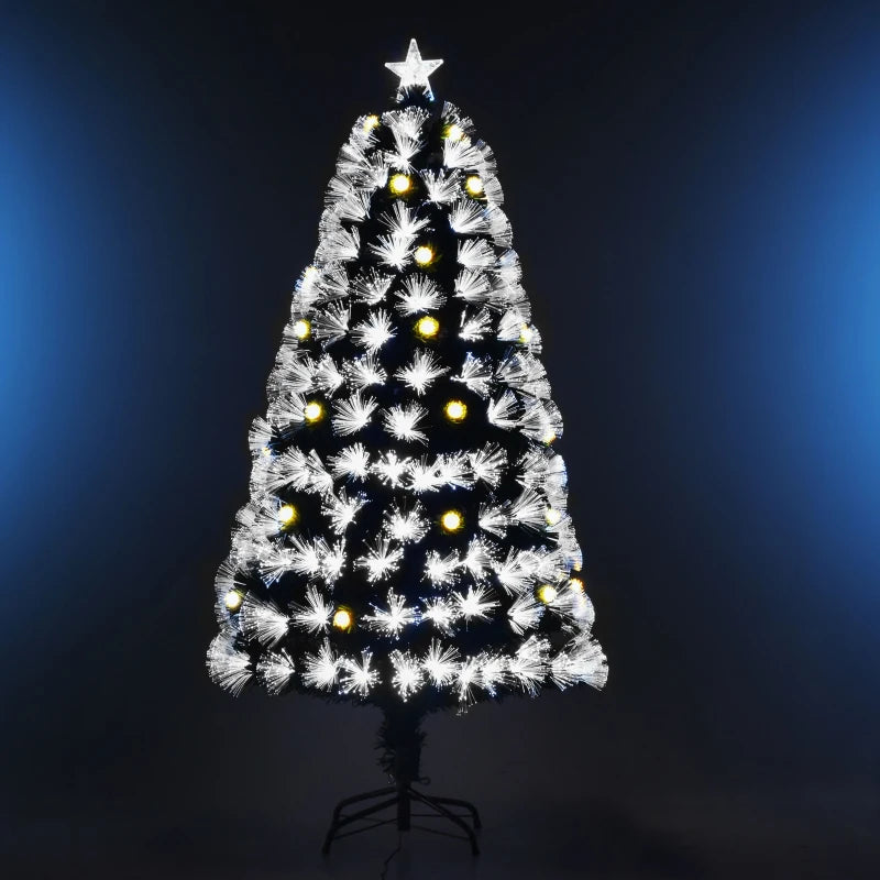 5ft White Pre-Lit Christmas Tree with 180 LEDs & Star Topper