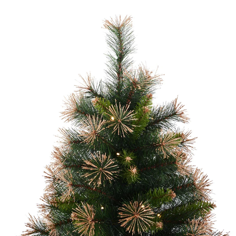 5ft Pre-Lit Artificial Spruce Christmas Tree - Warm White LED Lights