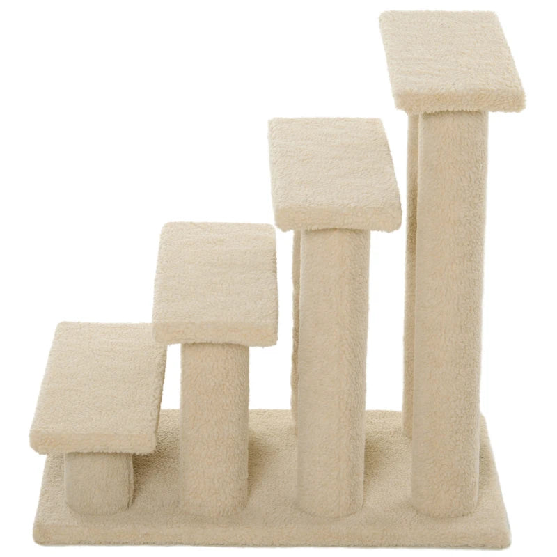 Cat Tree Ladder - Light Brown - 63.5L x 43W x 60H (cm)