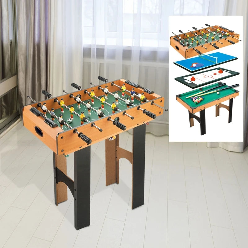 4-in-1 Multi Game Table, Compact Design, Multi-Colour, 87x43x73 cm