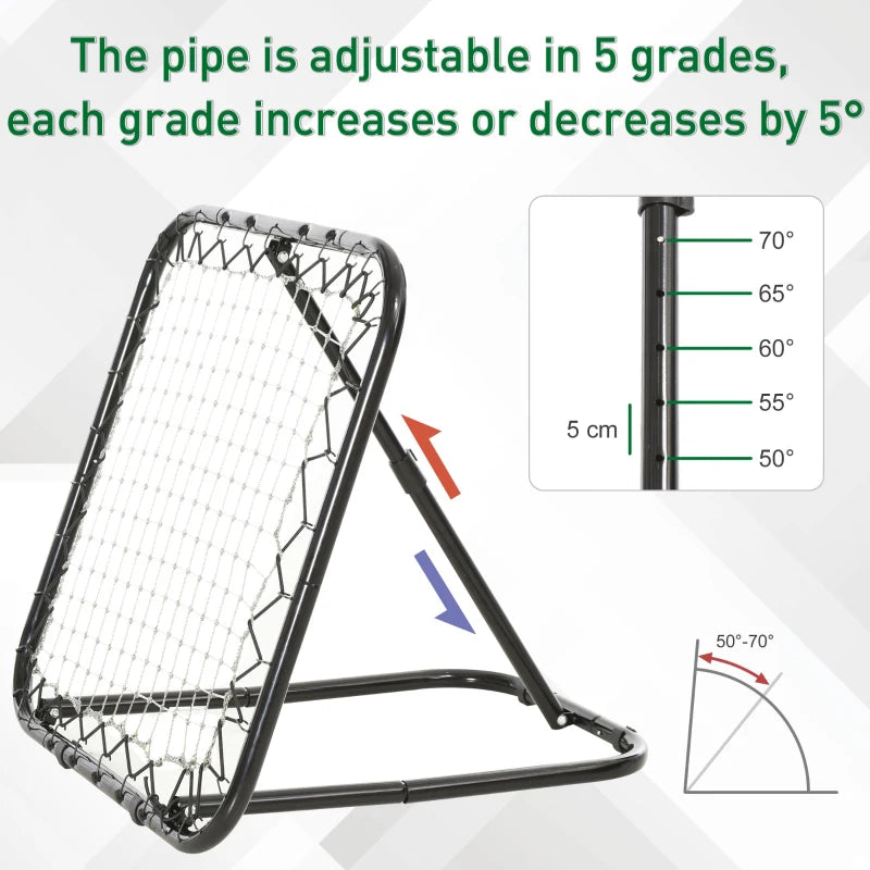 Adjustable Angle Rebounder Net Goal Training Set - Blue