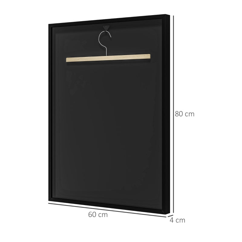 Black Shirt Display Frame with Hook and Hanger - 60x80cm