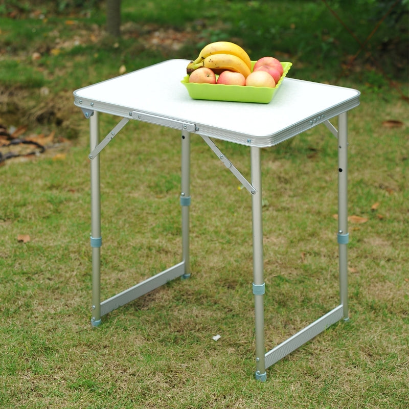 Silver Foldable Patio Picnic Table