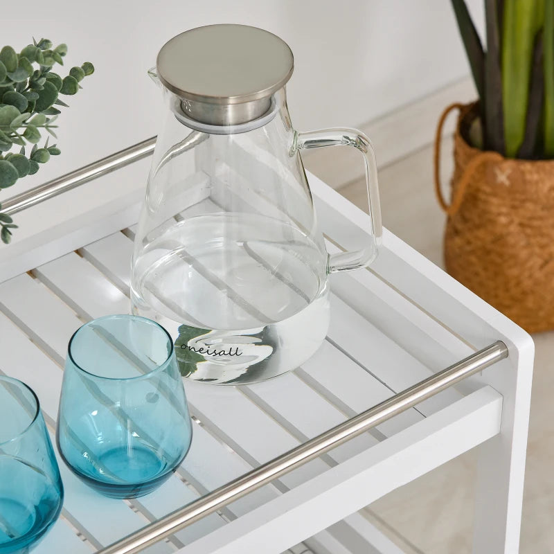 White 3-Tier Kitchen Storage Cart