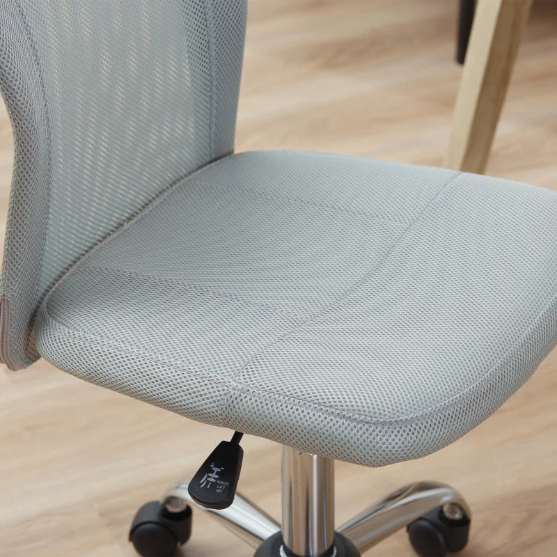 Grey Mesh Back Office Swivel Chair with Wheels