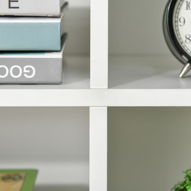 White 6-Cube Bookshelf Storage Cabinet