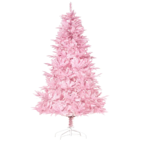 6FT Pink Artificial Christmas Tree with Automatic Open - Holiday Xmas Decoration