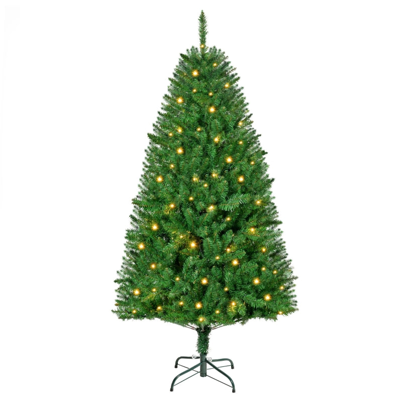 5FT Green Christmas Tree with Warm White LED Lights