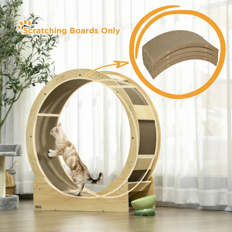 Brown Cat Scratching Board Set, 4PCs, 55 x 26cm