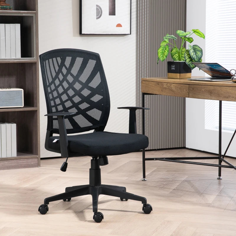 Adjustable Black Home Office Chair - 97.5-106.5cm