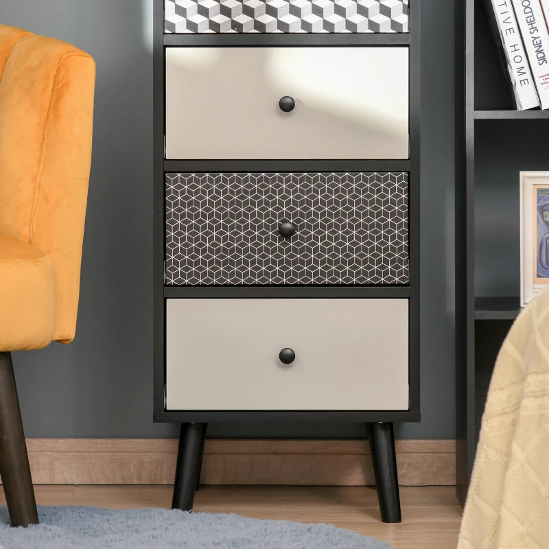 5-Drawer Wooden Dresser for Bedroom and Living Room Storage