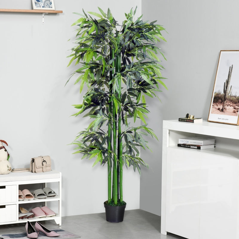 6ft Artificial Bamboo Tree Plant in Green for Home and Office Decor