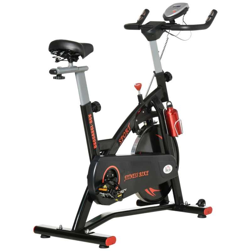 Red Stationary Exercise Bike with 10KG Flywheel & Phone Holder