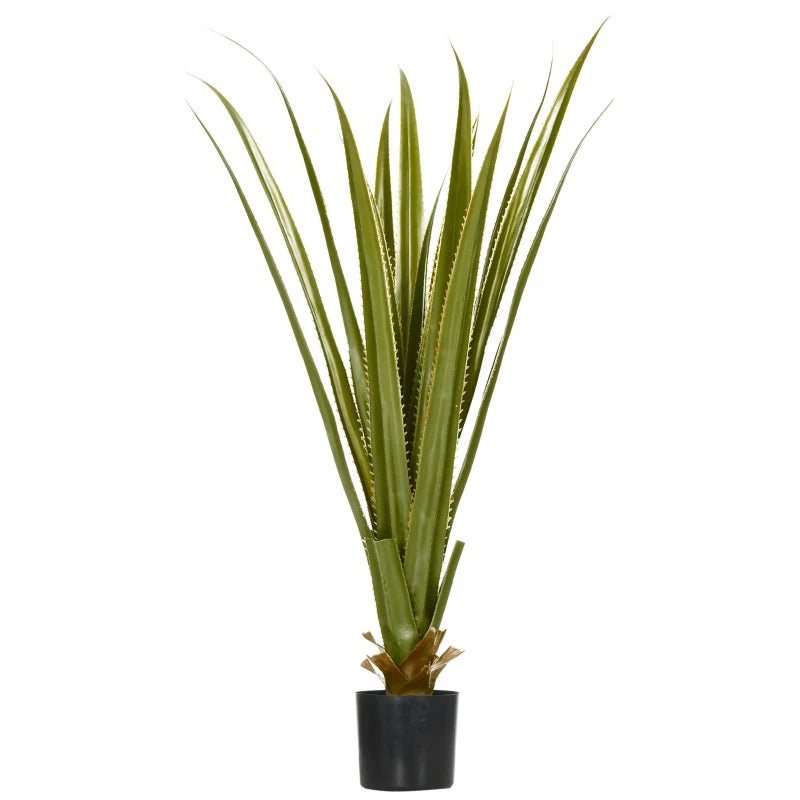 Green Agave Succulent in Pot - Indoor/Outdoor Desk Decor, 15x15x90cm