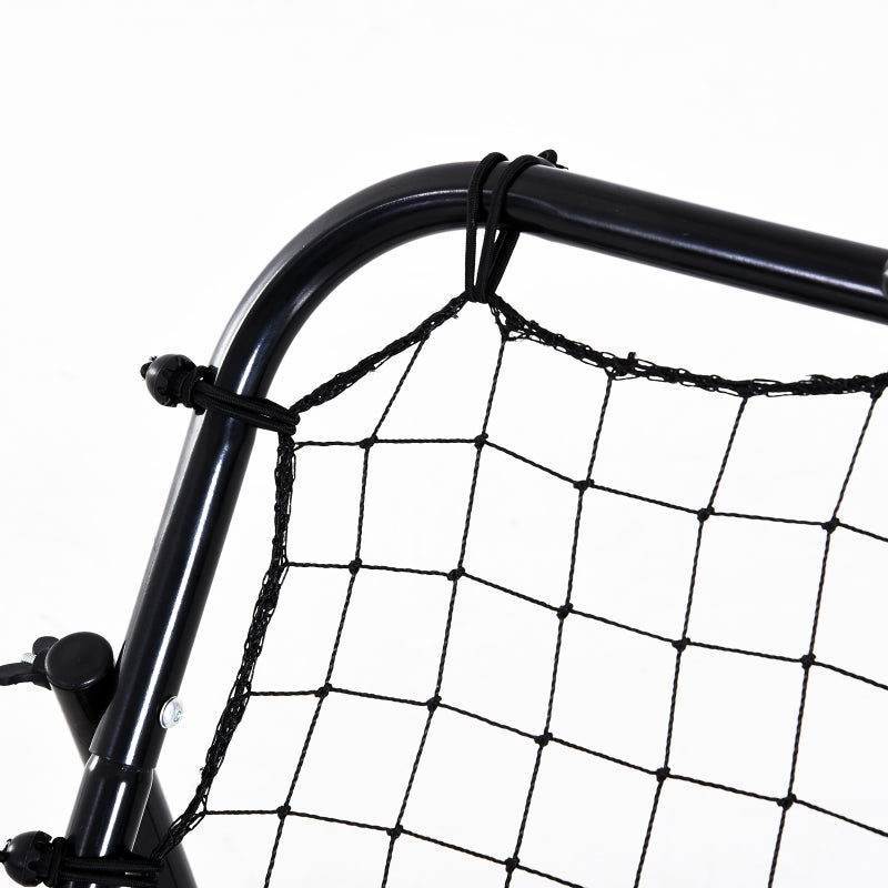 Adjustable Kickback Rebounder Net Goal for Training, Black