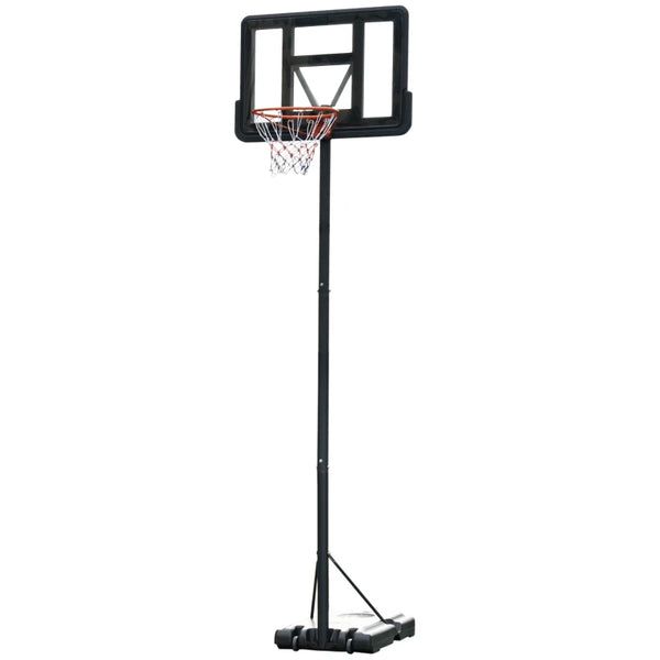 Adjustable Portable Basketball Hoop Stand - Black