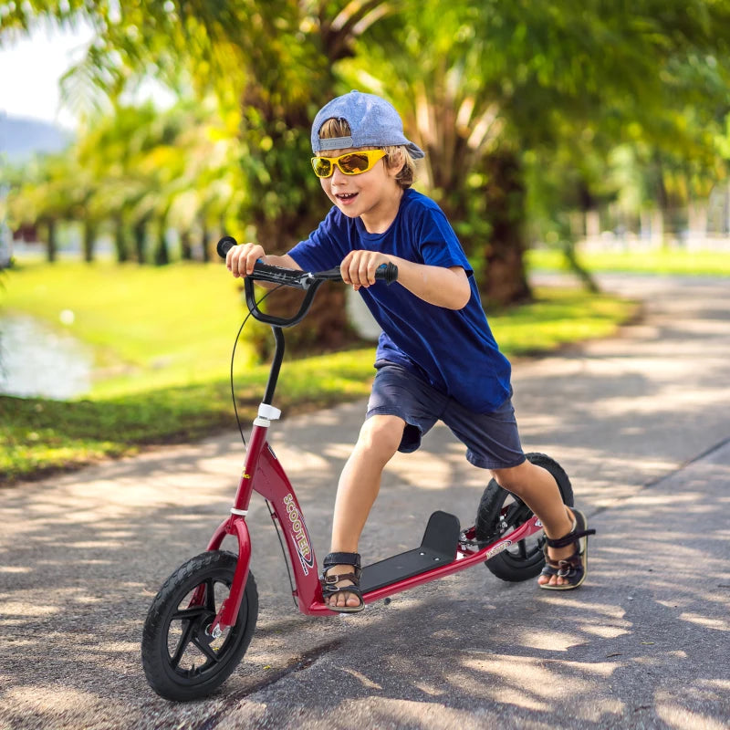 Red Kids Stunt Scooter with 12" EVA Tyres