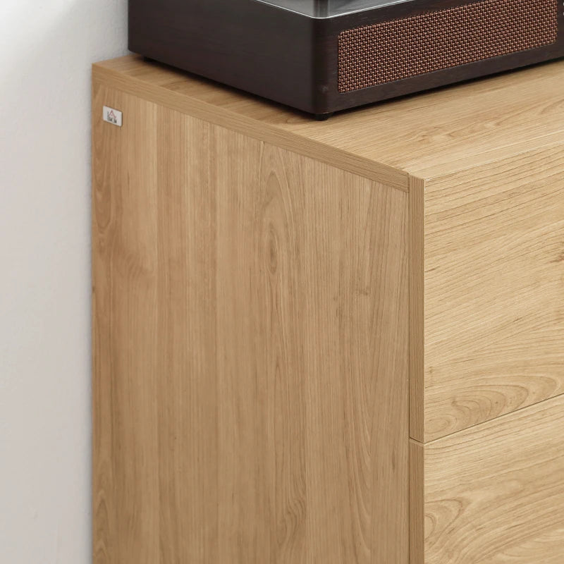 3-Drawer Storage Cabinet in Oak for Bedroom & Living Room