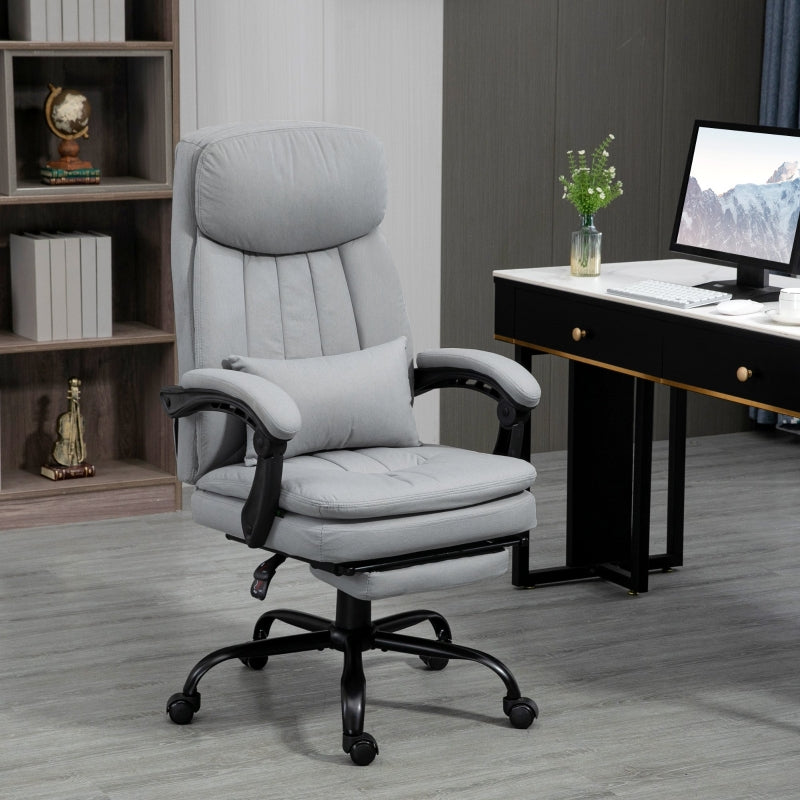 Grey Ergonomic Office Chair with Massage and Heating