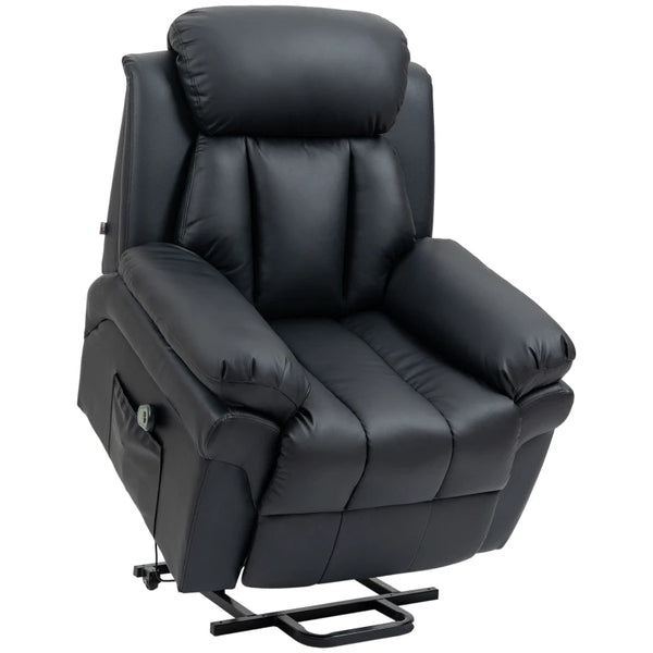 Black Electric Power Lift Recliner Sofa with Remote Control