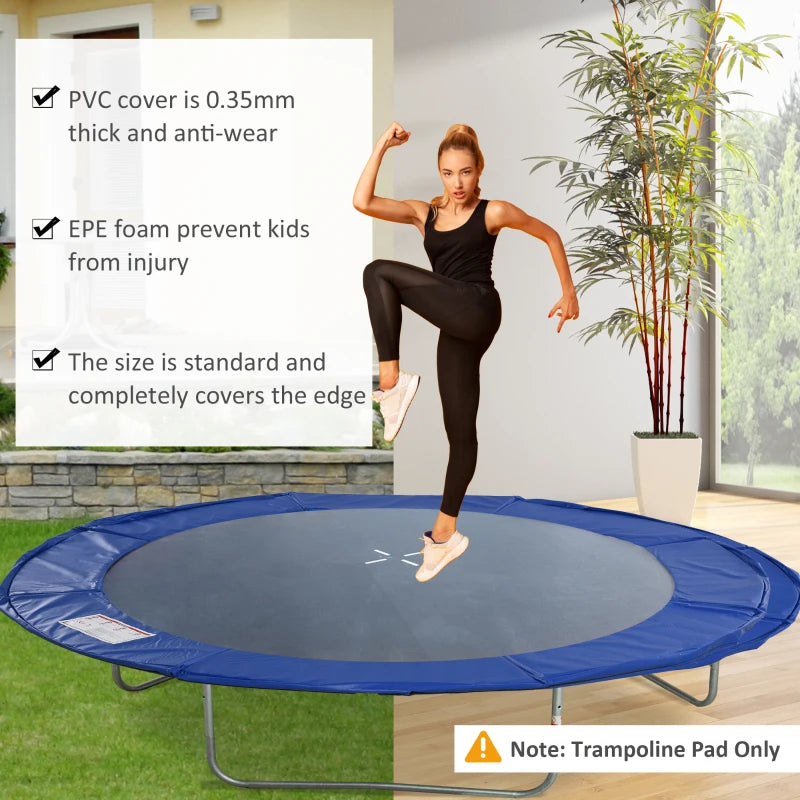 Blue 8ft Trampoline Safety Pad Replacement - 244cm Diameter