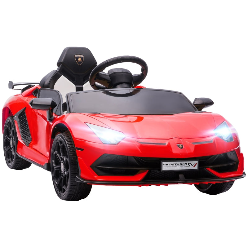 Red Lamborghini Style 12V Kids Electric Car with Butterfly Doors and Remote Control