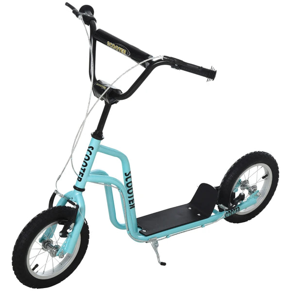 Blue Kids Stunt Scooter with Adjustable Handlebar and 2 Brakes