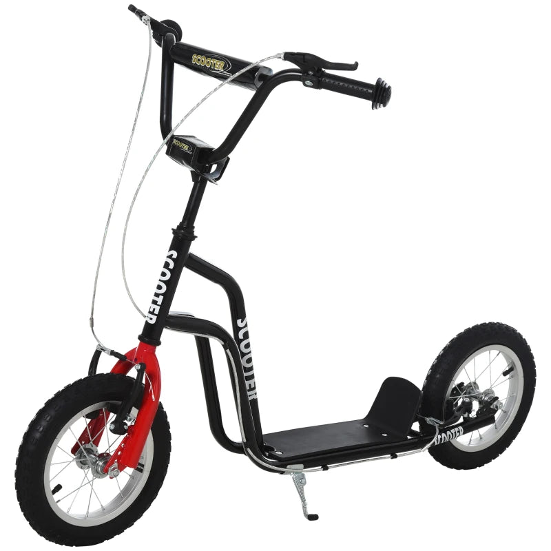 Black Kids Stunt Scooter with Adjustable Handlebar and 2 Brakes