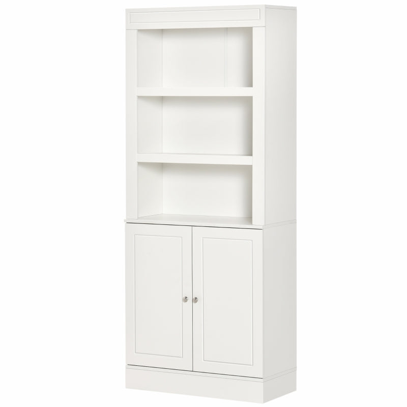 White 6-Tier Freestanding Kitchen Storage Cabinet