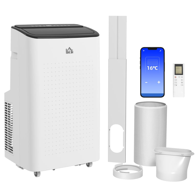 12,000 BTU White Portable Air Conditioner with App Control