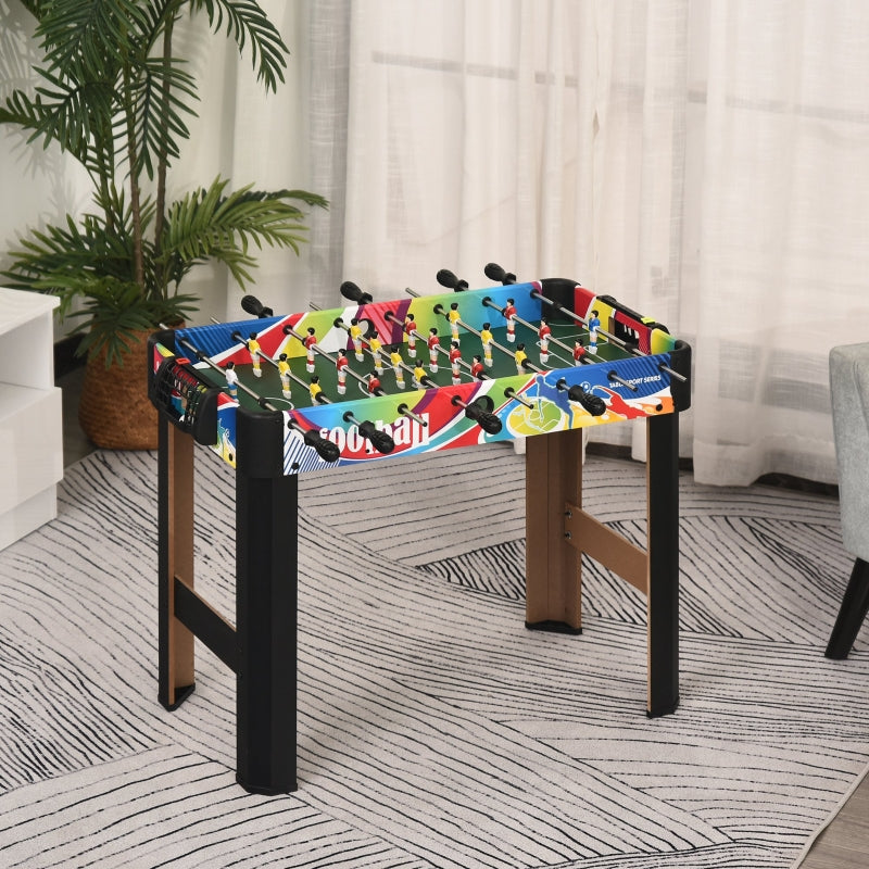 Blue Mini Foosball Table for Kids - Indoor Soccer Game