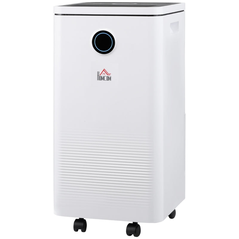 10L Dehumidifier: Digital Display, Intelligent Mode, 24H Timer, White