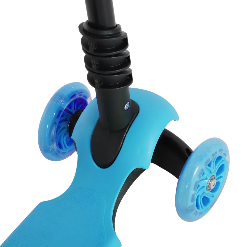 Blue 5-in-1 Kids Toddler Mini Kick Scooter with Removable Seat