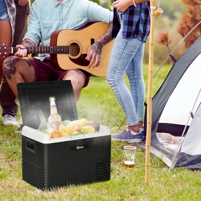 Portable Car Fridge Freezer, 40L Electric Cooler Box - Blue