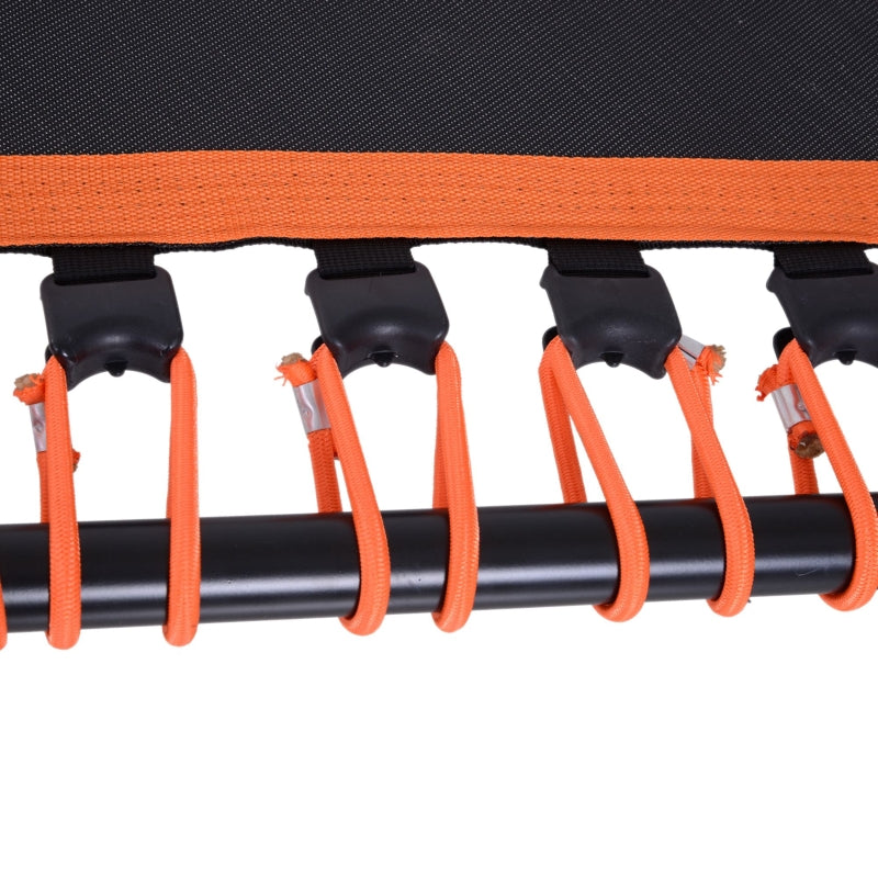 Adjustable Handle Mini Trampoline - Black/Orange