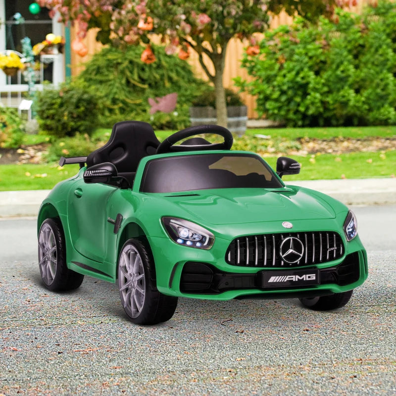 Green 12V Kids Electric Ride On Car with Remote Control & Music