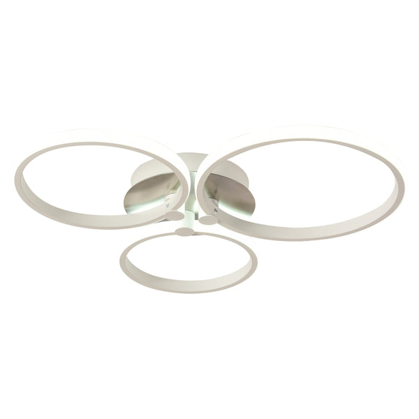 Modern LED Ceiling Light - Three Circle Design (White)