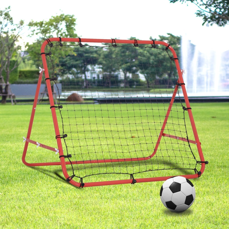 Red Kickback Rebounder Net for Softball Training - Teens & Adults