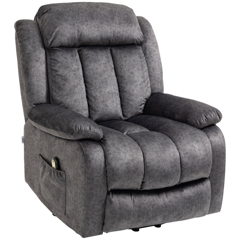 Grey Electric Power Lift Recliner Chair for Elderly with Remote Control