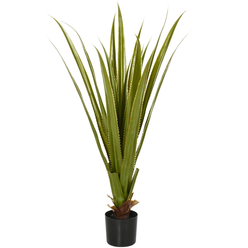 Green Agave Succulent in Pot - Indoor/Outdoor Desk Decor, 15x15x90cm