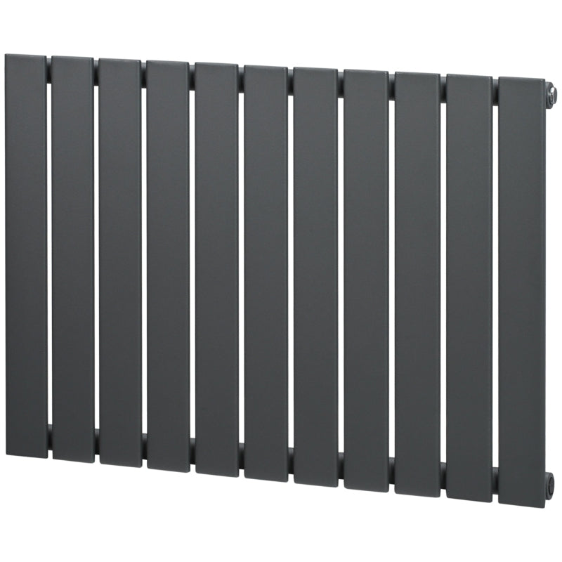 Grey Vertical Designer Radiator, 830 x 600 mm Water-filled Heater for Home